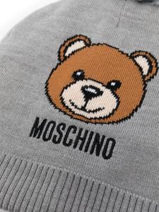 Moschino Kids Muts met teddybeerprint - Grijs