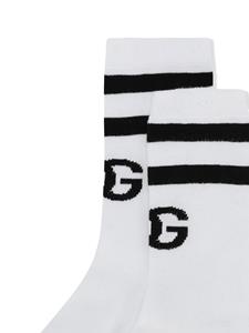 Dolce & Gabbana Kids Intarsia sokken - Wit