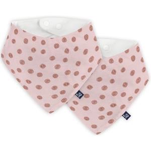 Alvi Triangle sjaal 2-pack Curly Dots roze