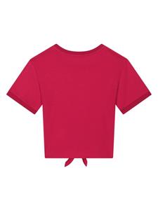 Dolce & Gabbana Kids T-shirt met logoplakkaat - Rood