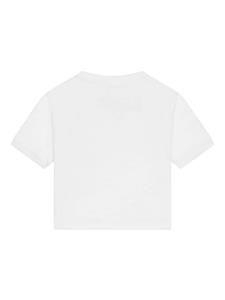 Dolce & Gabbana Kids T-shirt verfraaid met kristallen - Wit