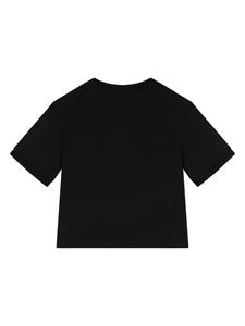 Dolce & Gabbana Kids T-shirt met logo - Zwart