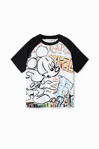 Desigual T-shirt met illustraties van Mickey Mouse - WHITE