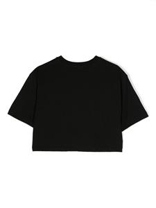 MSGM Kids T-shirt met bloemenprint - Zwart