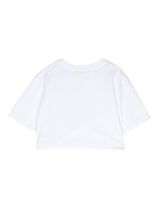 MSGM Kids T-shirt verfraaid met pailletten - Wit