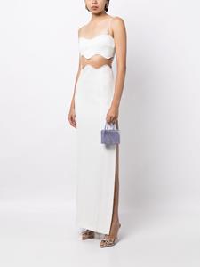 Galvan London Isola Bella uitgesneden mini-jurk - Wit