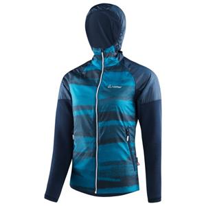 Löffler  Women's Hooded Hybridjacket Lumina PL Active - Synthetisch jack, blauw