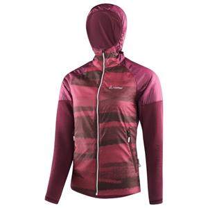 Löffler  Women's Hooded Hybridjacket Lumina PL Active - Synthetisch jack, rood
