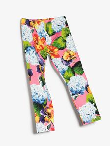 Dolce & Gabbana Kids Legging met bloemenprint - Roze