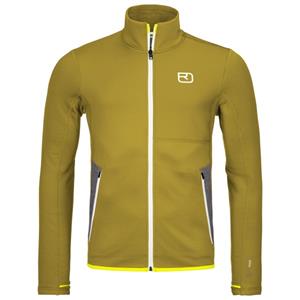 Ortovox  Fleece Jacket - Merinovest, olijfgroen/geel