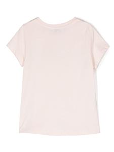 Lanvin Enfant T-shirt met logoprint - Roze