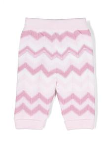 Missoni Kids Legging met zigzag patroon - Roze