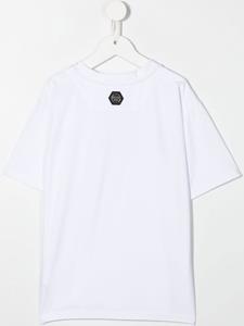Philipp Plein Junior T-shirt met geborduurd logo - Wit