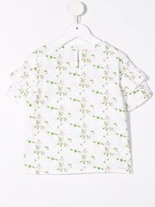 Philosophy Di Lorenzo Serafini Kids T-shirt met bloemenprint - D009 BIANCA