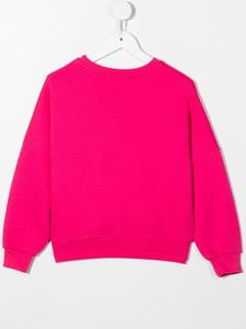 Pinko Kids Sweater met logo applicatie - Roze