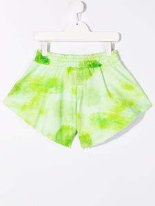 Pinko Kids Shorts met tie-dye print - Groen