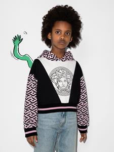 Versace Kids Hoodie met Medusa print - Zwart