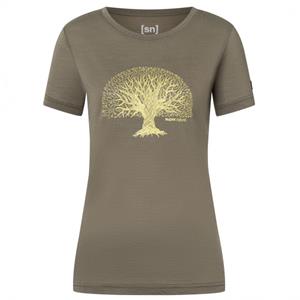 Super.Natural  Women's Tree of Knowledge Tee - Merinoshirt, grijs