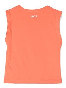 PUCCI Junior Mouwloos T-shirt - Oranje
