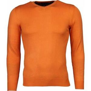 Tony Backer Sweater  VHals Oranje