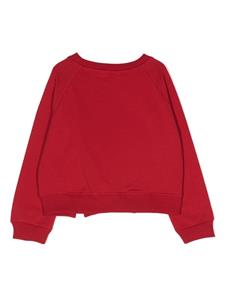 Monnalisa Sweater met logoprint - Rood