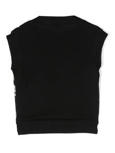 Moschino Kids Vest met print - Zwart