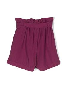 Bonpoint Shorts met gestrikte taille - Paars