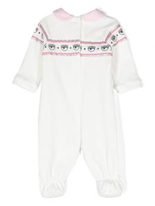 Chiara Ferragni Kids Gestreepte pyjama - Wit