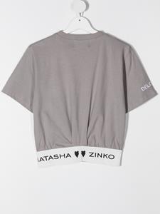 Natasha Zinko Kids Cropped T-shirt - Grijs