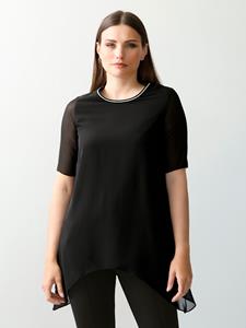 Alba Moda Longshirt met puntige zoom  Zwart
