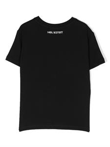 Neil Barrett Kids T-shirt met print - Zwart