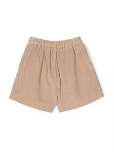 Il Gufo Shorts met elastische tailleband - Beige