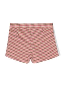 Il Gufo Geruite shorts - Roze