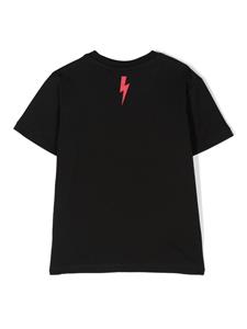 Neil Barrett Kids T-shirt met logoprint - Zwart