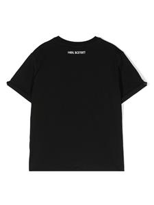 Neil Barrett Kids T-shirt met opgestikte zak - Zwart