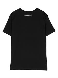 Neil Barrett Kids T-shirt met grafische print - Zwart