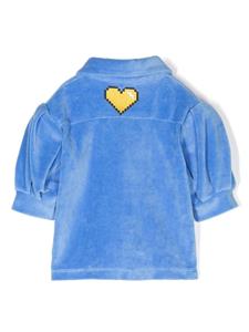 Natasha Zinko Kids Geplooid shirt - Blauw