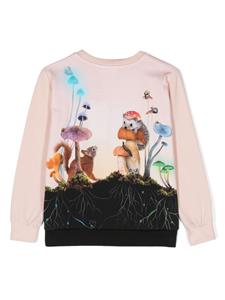 Molo Sweater met dierenprint - Roze