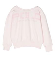 Ralph Lauren Kids Sweater met logoprint - Roze