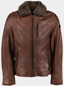 DNR Lederen jack kleur toevoegen leather jacket 52196.3/460