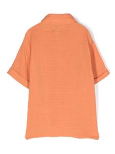 Knot Shirt met korte mouwen - Oranje