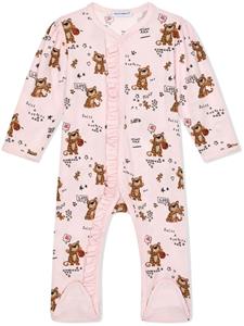 Dolce & Gabbana Kids Pyjama met luipaardprint - Roze