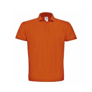 B&C Oranje grote maten poloshirt / polo t-shirt basic van katoen voor heren