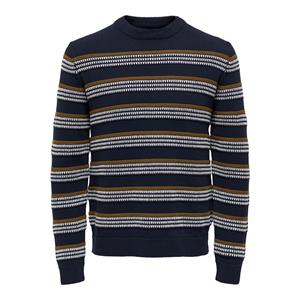 Only&sons Port 7 Stripe Crew Knit