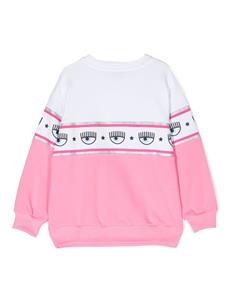 Chiara Ferragni Kids Sweater met logoband - Wit
