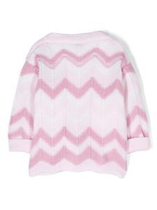 Missoni Kids Top met zigzag patroon - Roze