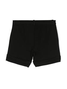 Moschino Kids Shorts met geborduurd logo - Zwart
