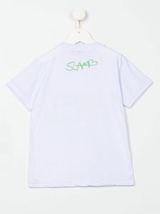 Amir Slama T-shirt met tekst - Wit