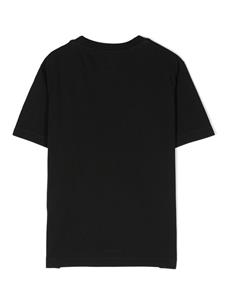 C.P. Company Kids T-shirt met logopatch - Zwart