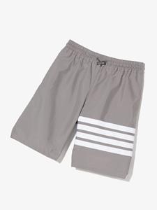 Thom Browne Kids Gestreepte shorts - Grijs